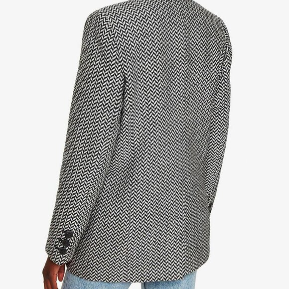 Anine Bing Fishbone Blazer Size Medium - Picture 2 of 12